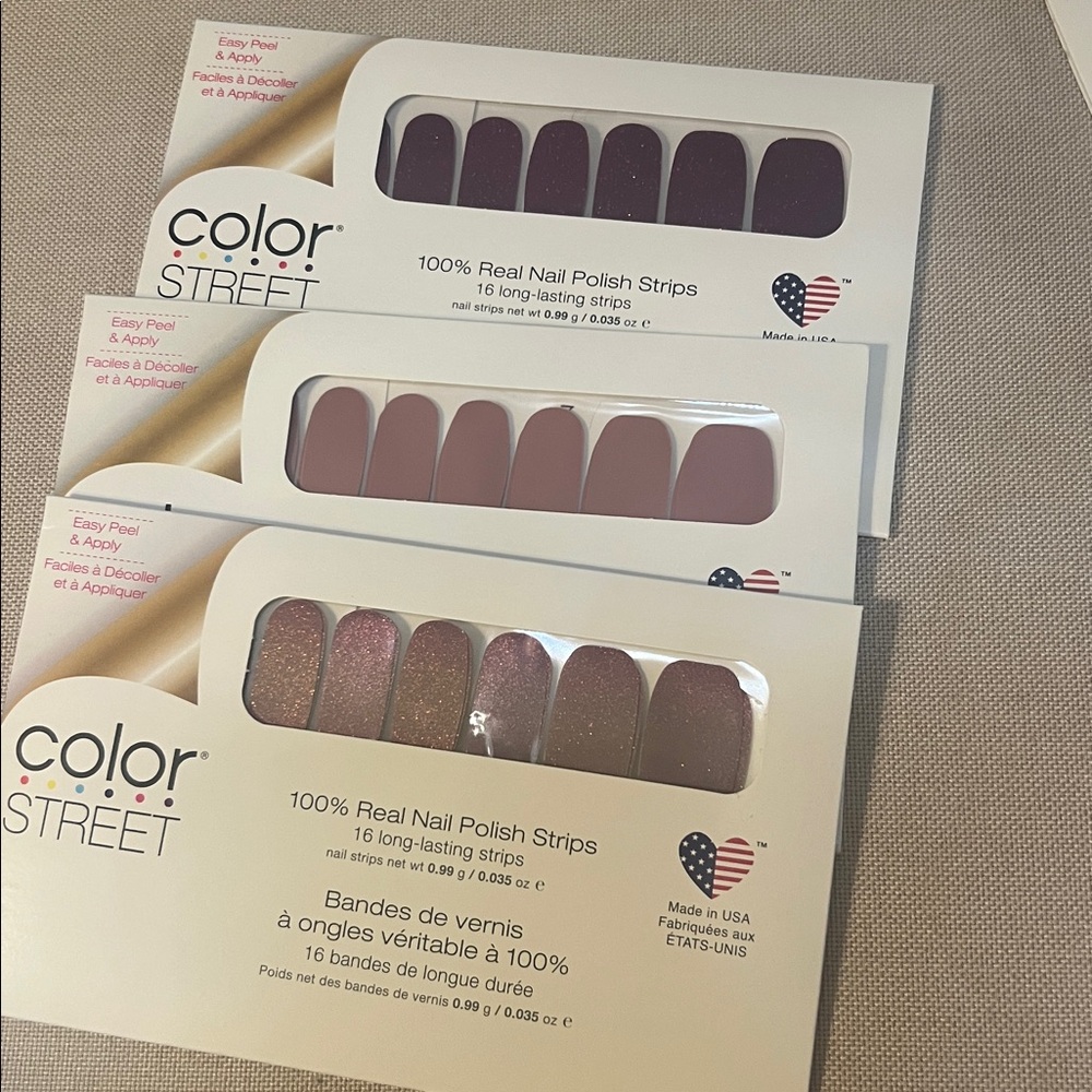 Color Street Nail Strips - combo - Plum/Mauve